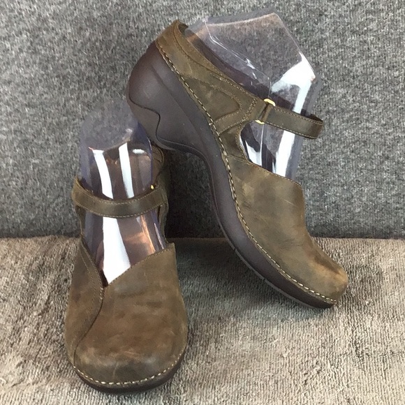 Patagonia Better Clog Curve Deep Espresso Brown Leather Mary Jane Sz 9 Shoes - Picture 1 of 11